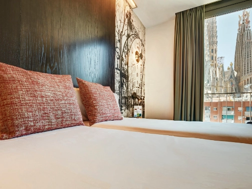 Habitaciones/Classic Twin Room Sagrada Familia View