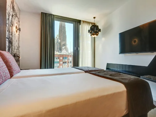 Habitaciones/Classic Twin Room Sagrada Familia View